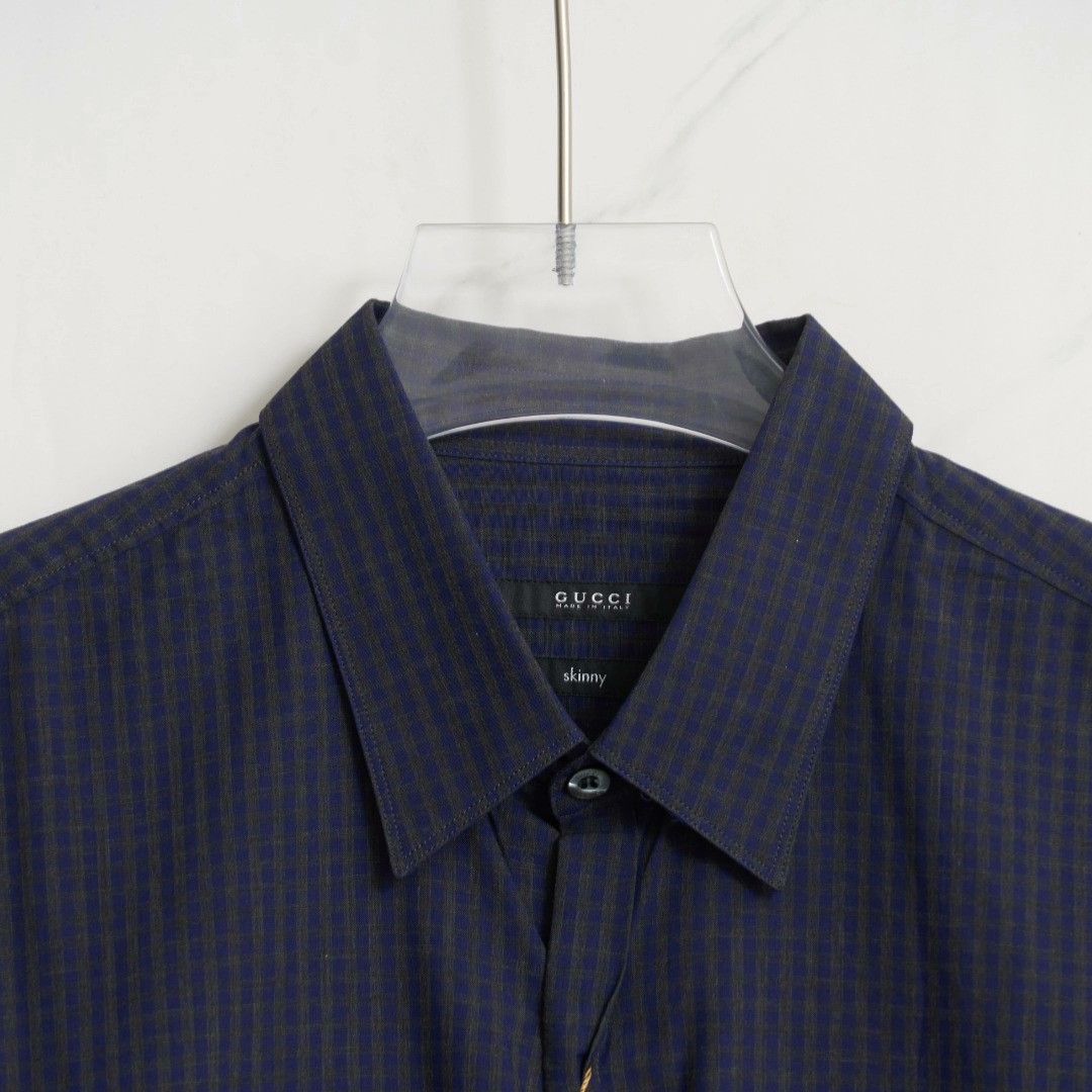 Gucci Gucci Men's Plaid Pocket Shirt Size US XXS / EU 40 - 2 Thumbnail