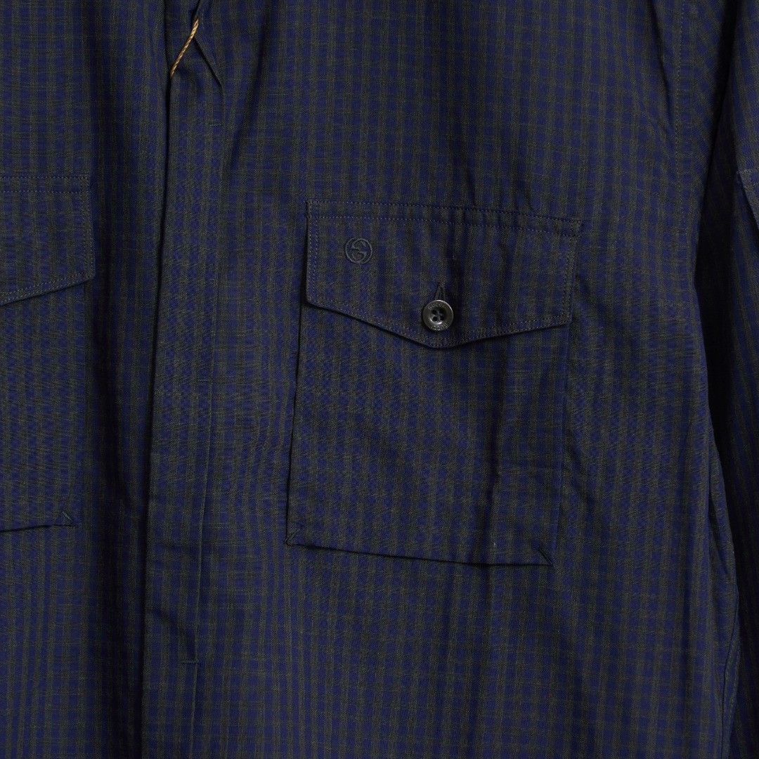 Gucci Gucci Men's Plaid Pocket Shirt Size US XXS / EU 40 - 3 Thumbnail