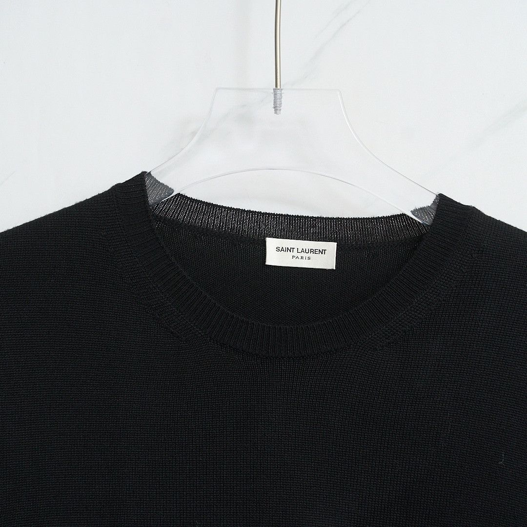 Saint Laurent Paris Saint Laurent Men's Logo Knit Sweater Size US S / EU 44-46 / 1 - 2 Thumbnail