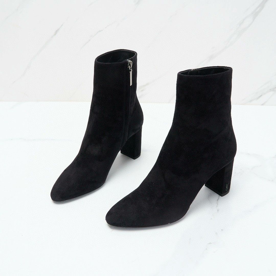 Saint Laurent Paris Saint Laurent Women's Suede Chelsea Boots Size US 7 / IT 37 - 2 Thumbnail
