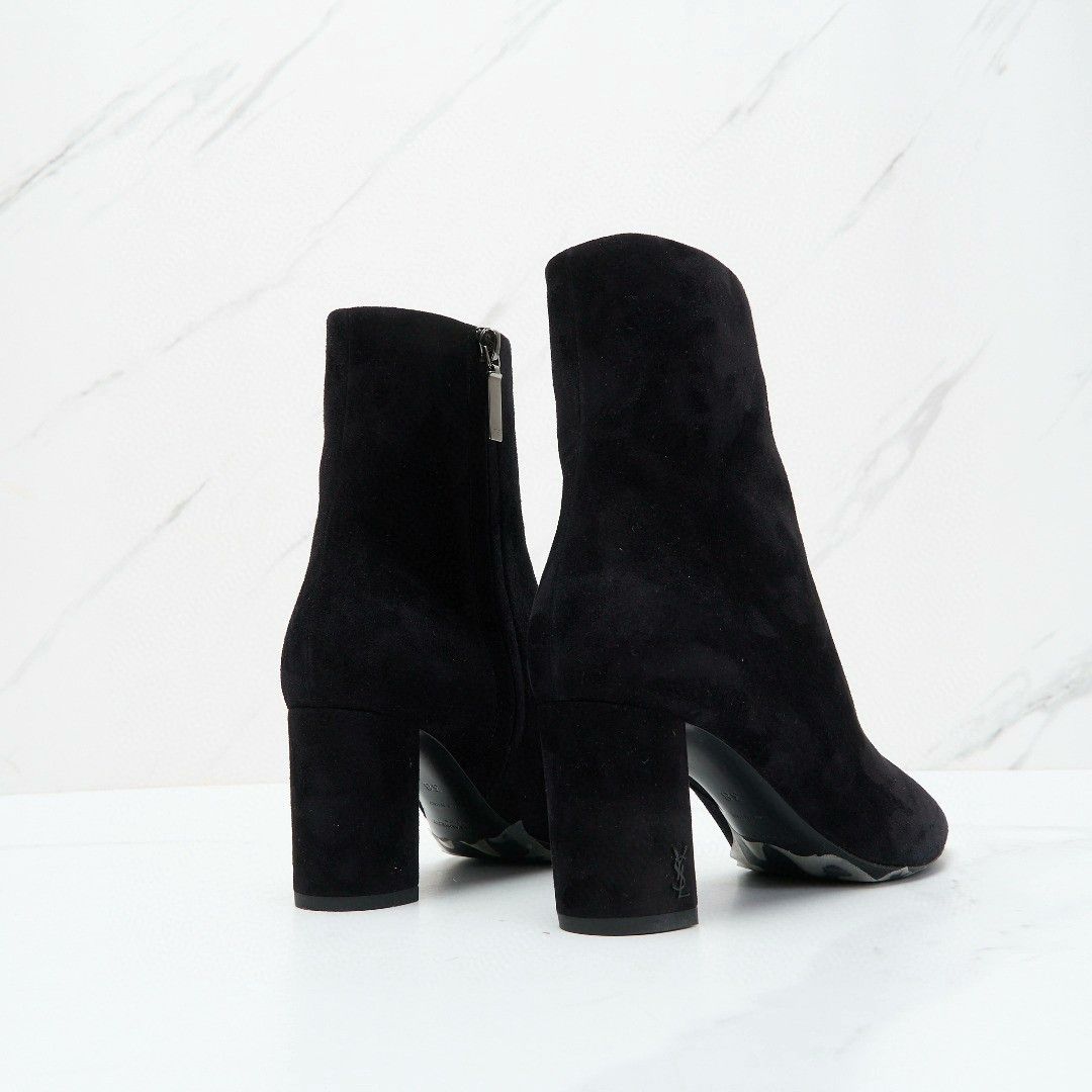 Saint Laurent Paris Saint Laurent Women's Suede Chelsea Boots Size US 7 / IT 37 - 4 Thumbnail