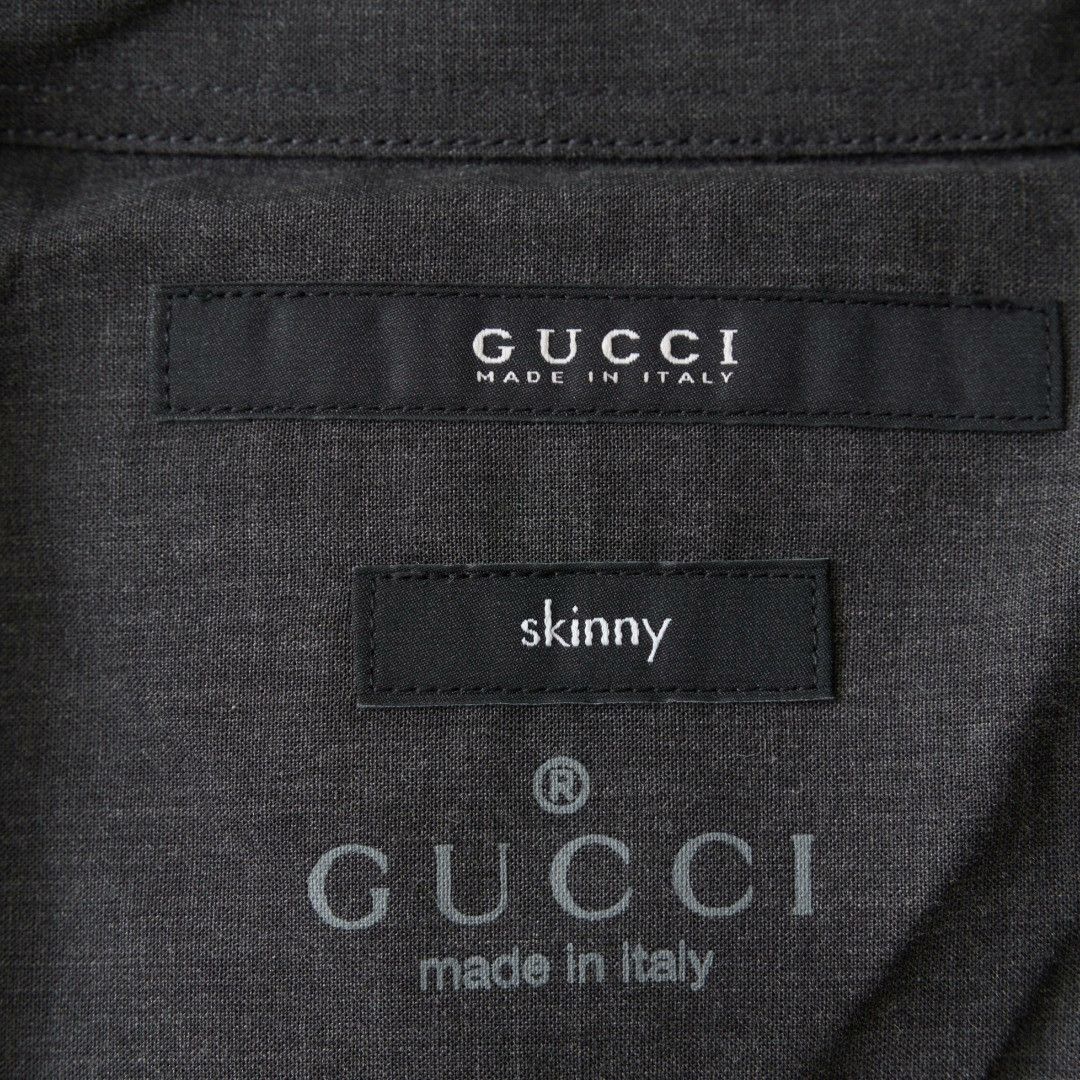 Gucci Gucci Men's Black White Check Shirt Size US XXS / EU 40 - 7 Thumbnail