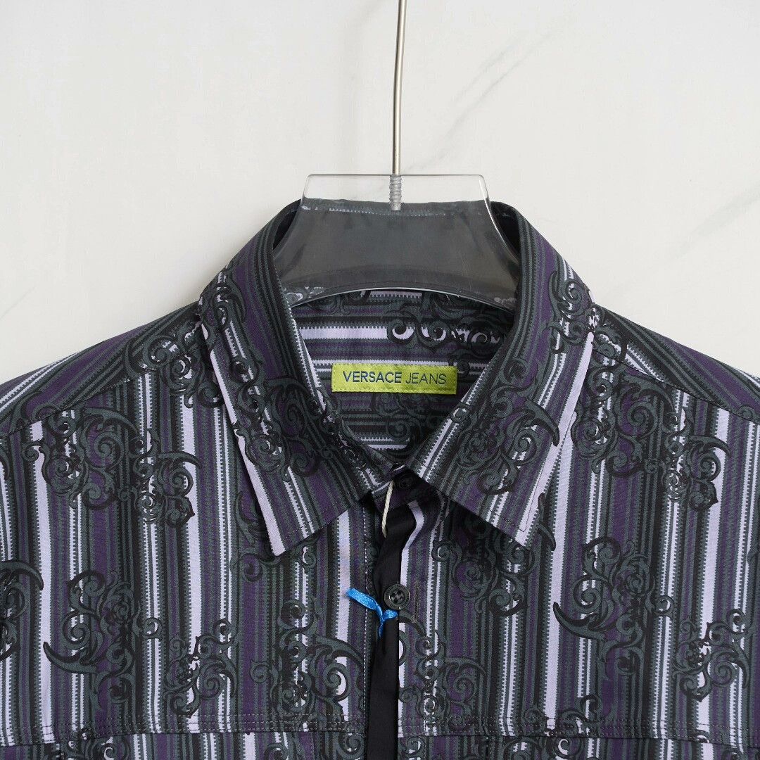 Versace Jeans Couture Versace Jeans Men's Striped Print Shirt Size US L / EU 52-54 / 3 - 2 Thumbnail