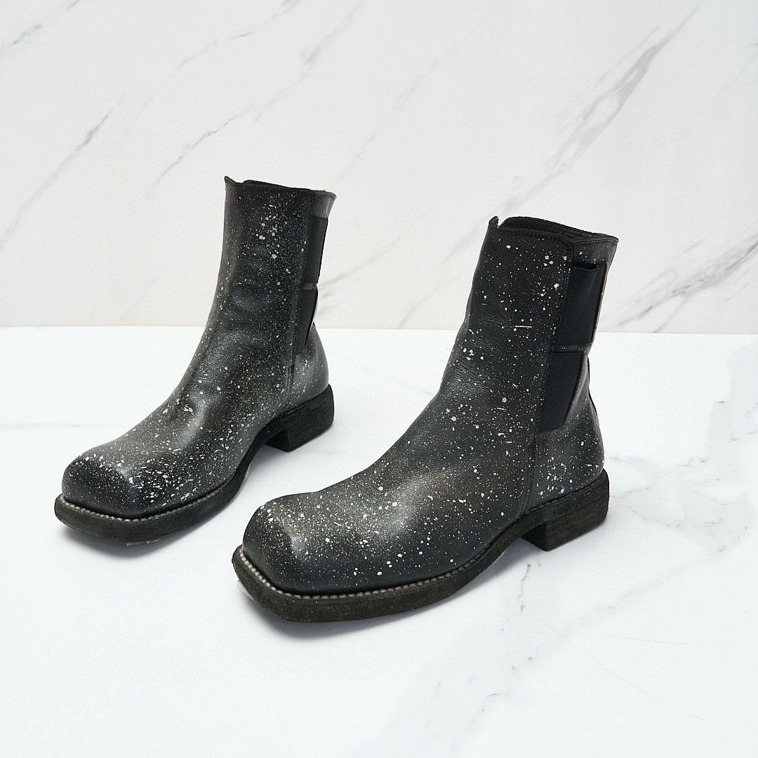 Guidi GUIDI Women's Splatter Heel Ankle Boots Size US 5 / IT 35 - 2 Thumbnail