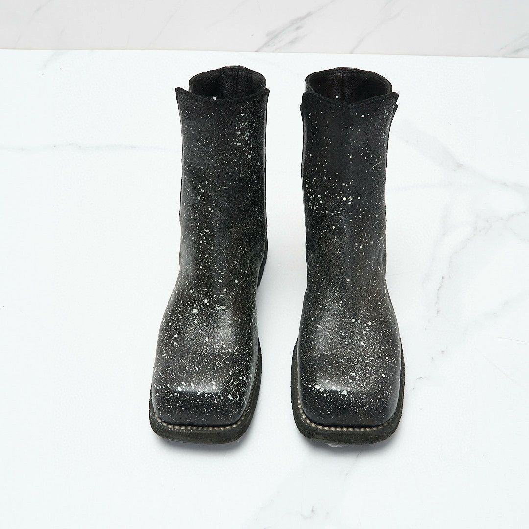 Guidi GUIDI Women's Splatter Heel Ankle Boots Size US 5 / IT 35 - 3 Thumbnail