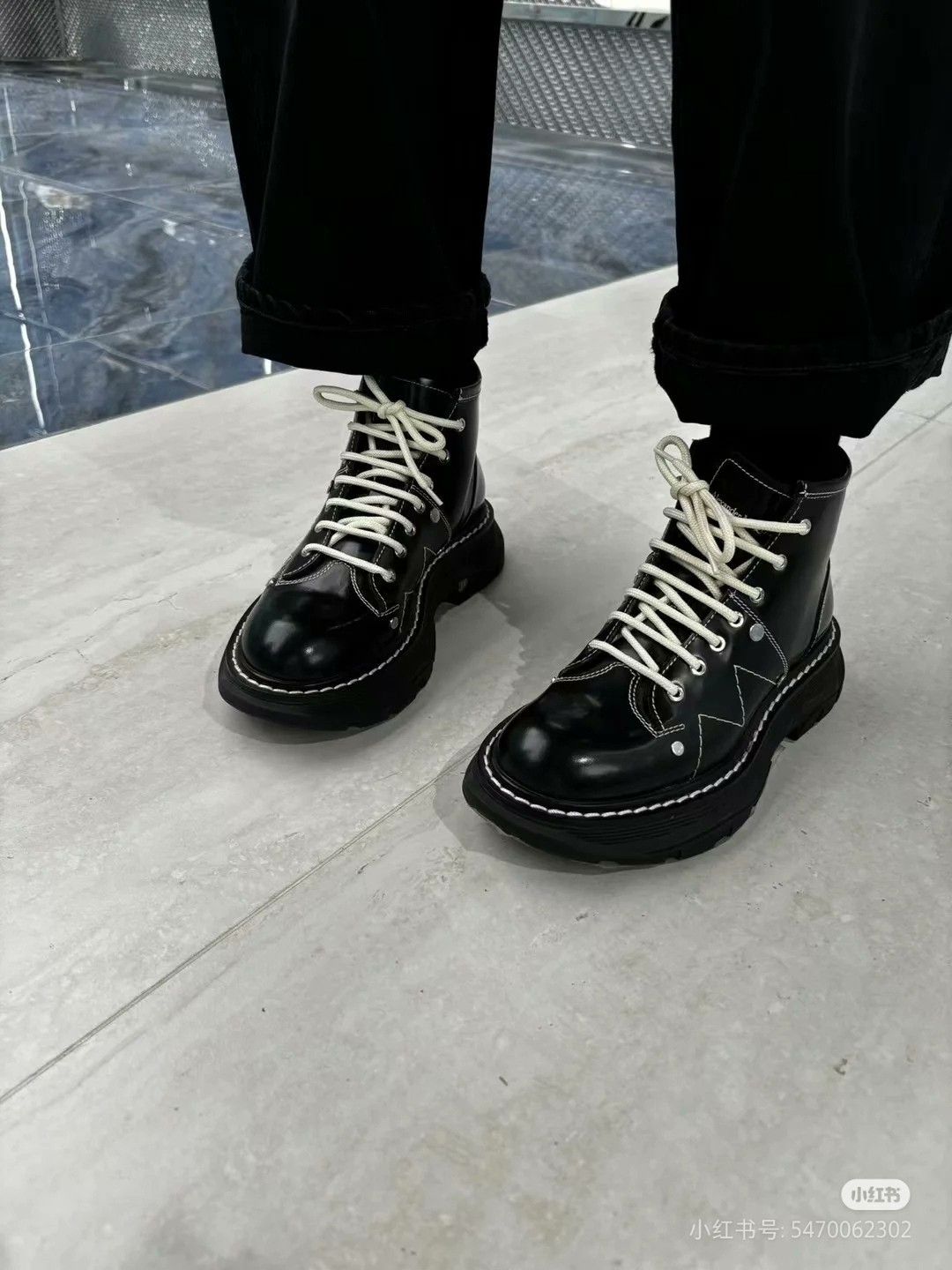 Alexander McQueen Alexander McQueen Women's Quilted Martin Boots Size US 5 / IT 35 - 8 Thumbnail