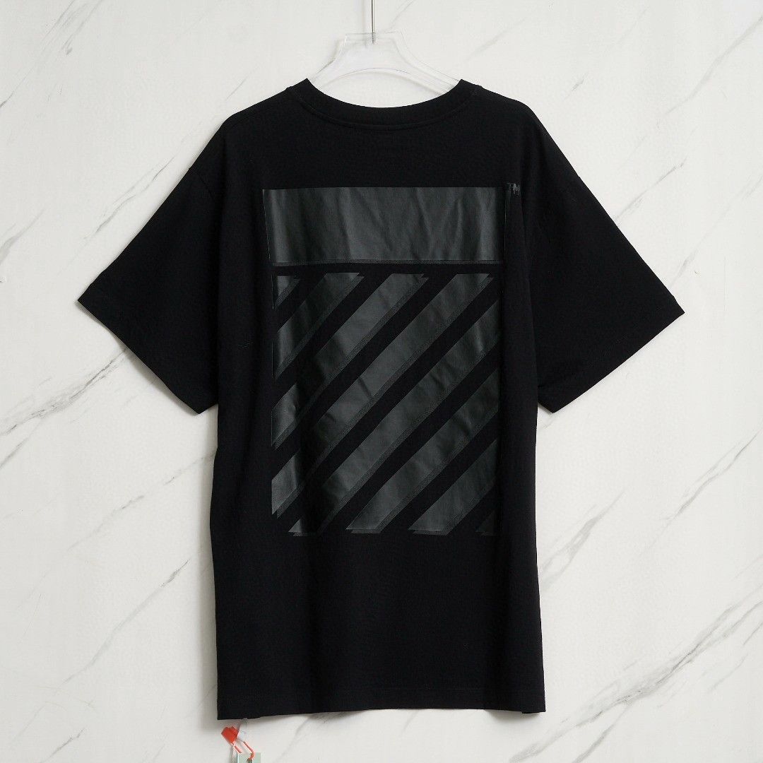 Off-White Off-White Men's Patch Round Neck T-Shirt Size US M / EU 48-50 / 2 - 3 Thumbnail