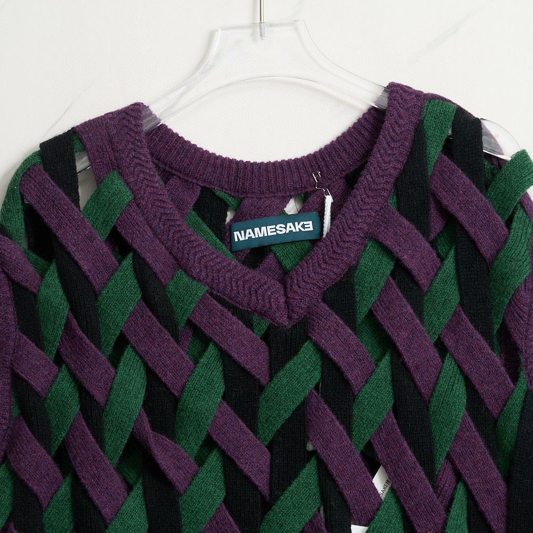 NAMESAKE Namesake Men's Color Block Woven Knit Vest Size US M / EU 48-50 / 2 - 2 Thumbnail