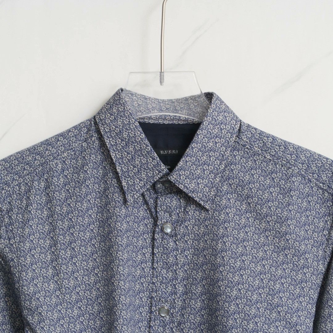 Gucci Gucci Men's Floral Print Shirt Size US S / EU 44-46 / 1 - 2 Thumbnail