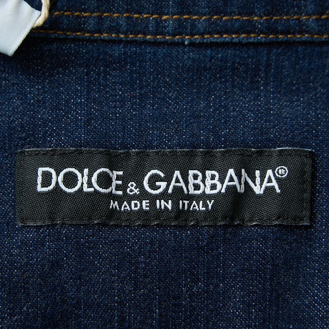Dolce & Gabbana Dolce&Gabbana Men's Logo Denim Shirt Size US M / EU 48-50 / 2 - 7 Thumbnail