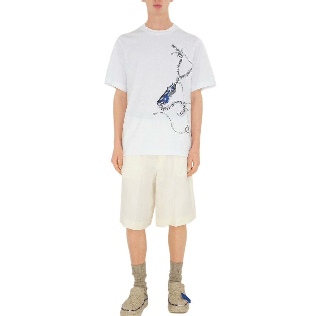 Burberry Burberry Men's Chain Print T-Shirt Size US M / EU 48-50 / 2 - 8 Thumbnail