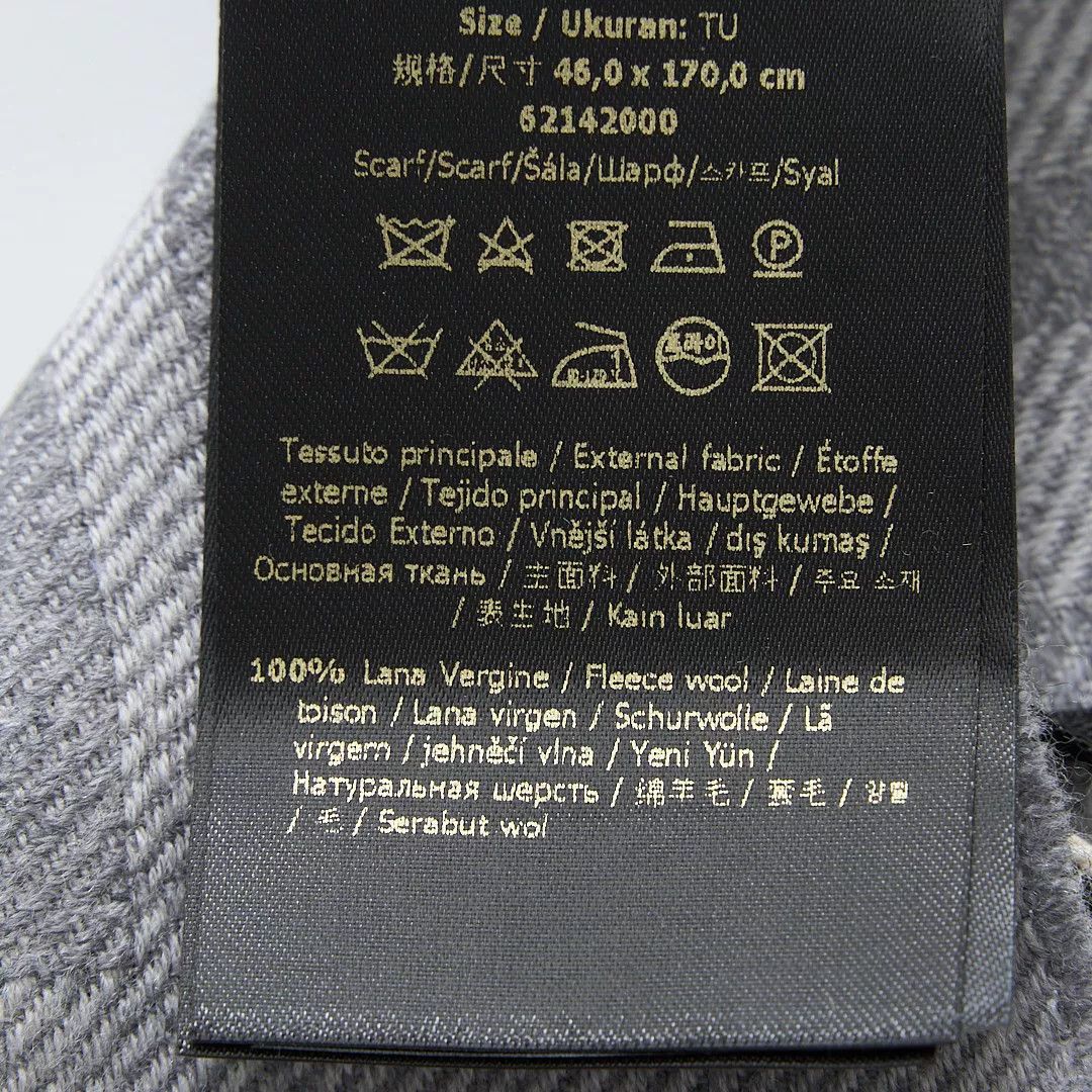 Fendi Fendi Men's FF Logo Wool Scarf Size ONE SIZE - 7 Thumbnail