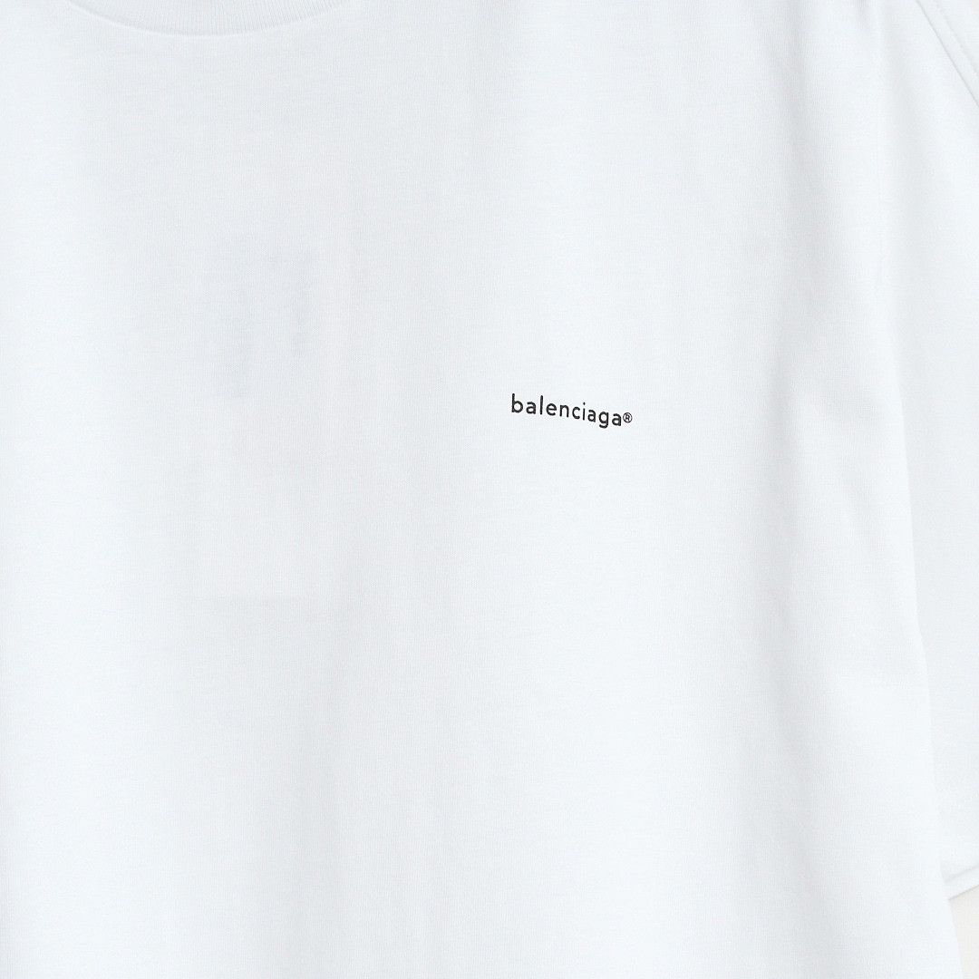 Balenciaga Balenciaga Women's Logo Crewneck T-Shirt Size M / US 6-8 / IT 42-44 - 4 Thumbnail