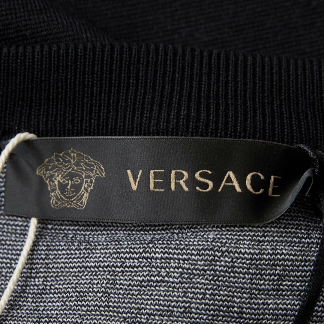 Versace Versace Men's Medusa Jacquard Knit Sweater Size US L / EU 52-54 / 3 - 7 Thumbnail