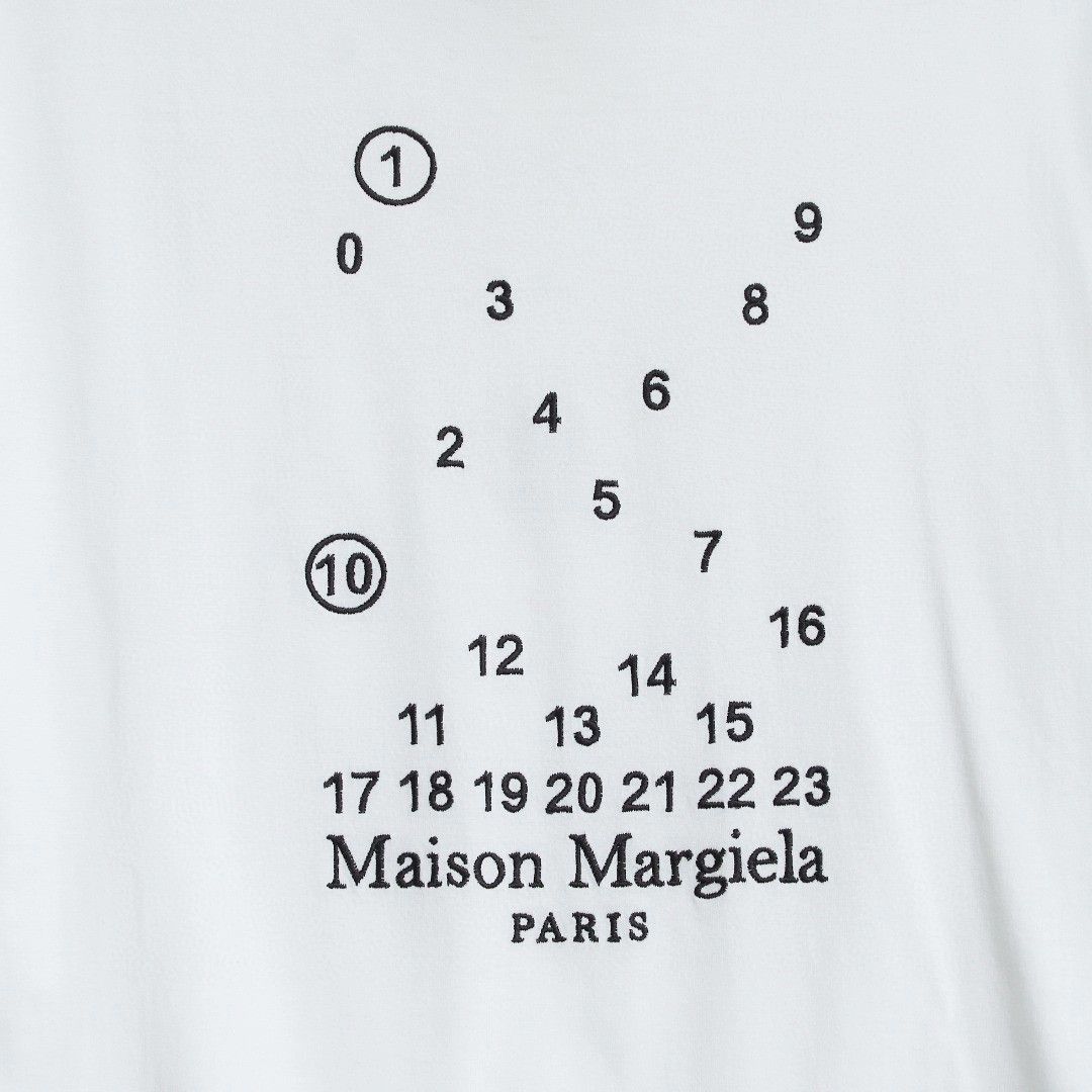 Maison Margiela Maison Margiela Unisex Digital Embroidered T-Shirt Size US M / EU 48-50 / 2 - 3 Thumbnail