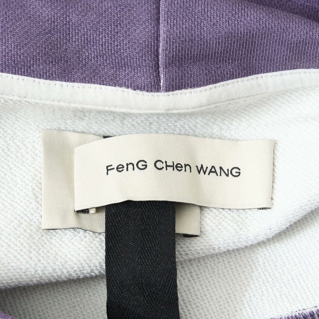 Feng Chen Wang Feng Chen Wang Men's Embroidered Crinkled Hoodie Size US M / EU 48-50 / 2 - 7 Thumbnail