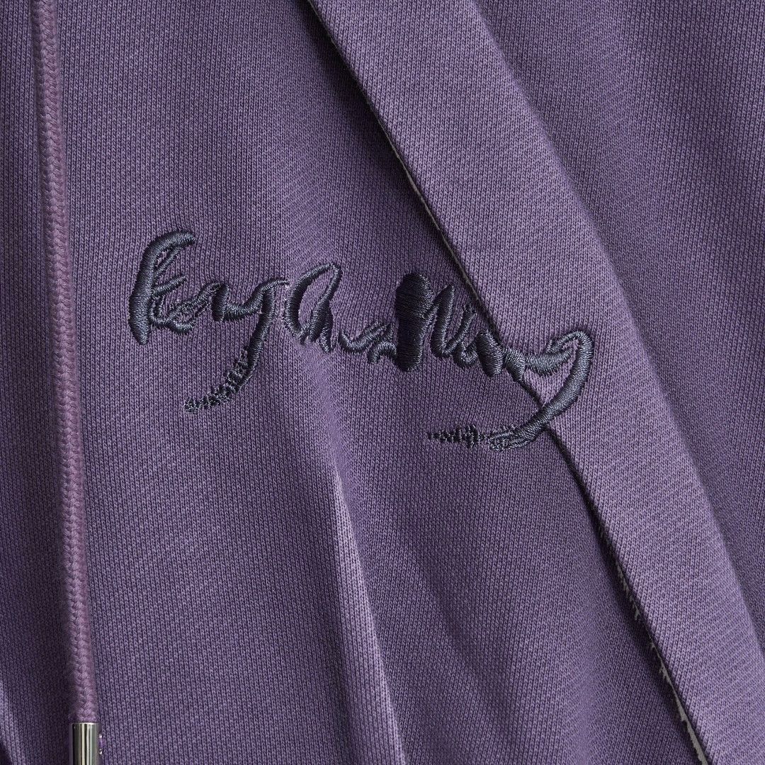 Feng Chen Wang Feng Chen Wang Men's Embroidered Crinkled Hoodie Size US M / EU 48-50 / 2 - 4 Thumbnail
