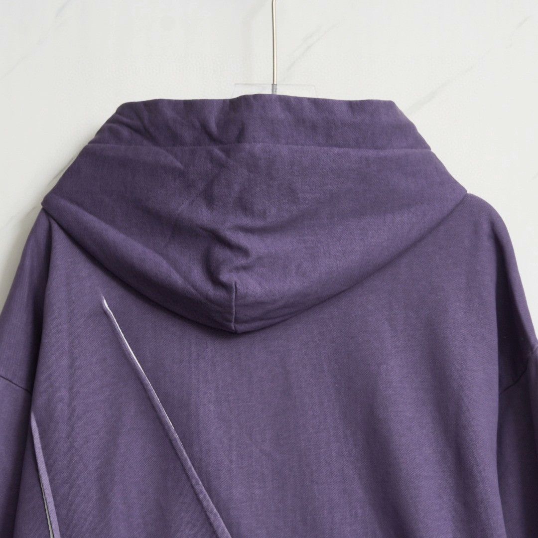 Feng Chen Wang Feng Chen Wang Men's Embroidered Crinkled Hoodie Size US M / EU 48-50 / 2 - 6 Thumbnail