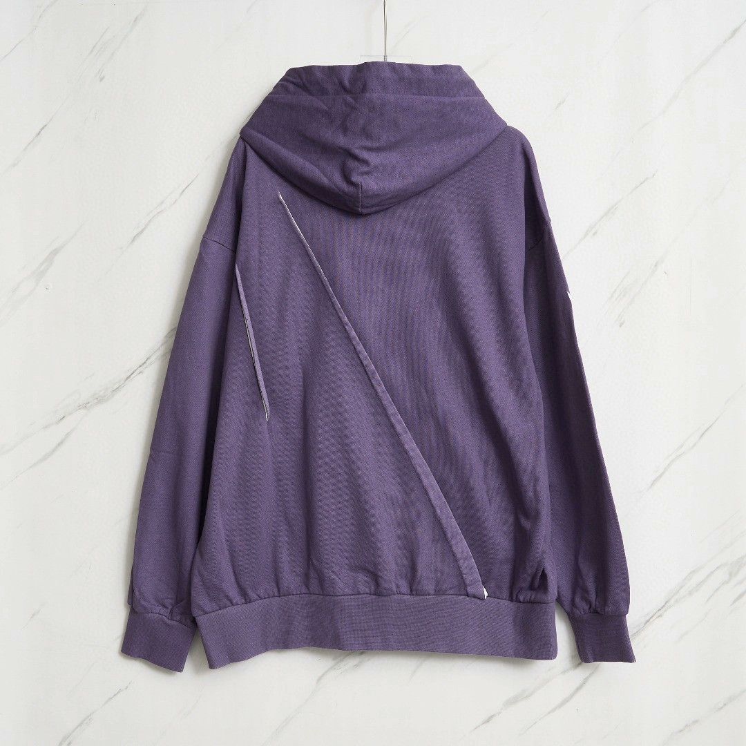 Feng Chen Wang Feng Chen Wang Men's Embroidered Crinkled Hoodie Size US M / EU 48-50 / 2 - 5 Thumbnail