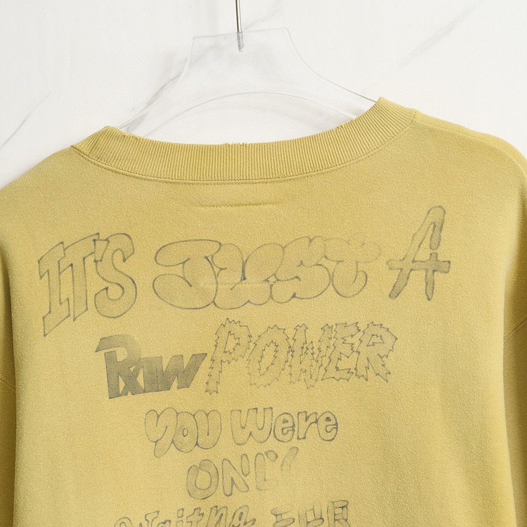 Maison MIHARA YASUHIRO Mihara Yasuhiro Women's Letter Distressed Crewneck Sweatshirt Size S / US 4 / IT 40 - 6 Thumbnail