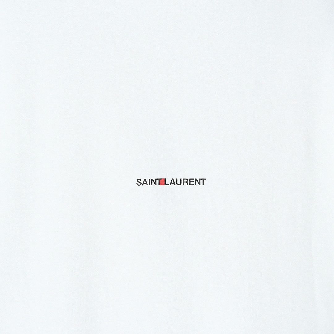 Saint Laurent Paris Saint Laurent Women's Minimal Logo T-Shirt Size S / US 4 / IT 40 - 3 Thumbnail