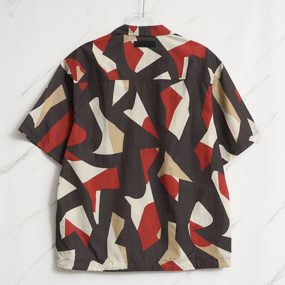 Paul & Shark Paul&Shark Men's Geometric Print Shirt Size US M / EU 48-50 / 2 - 5 Thumbnail