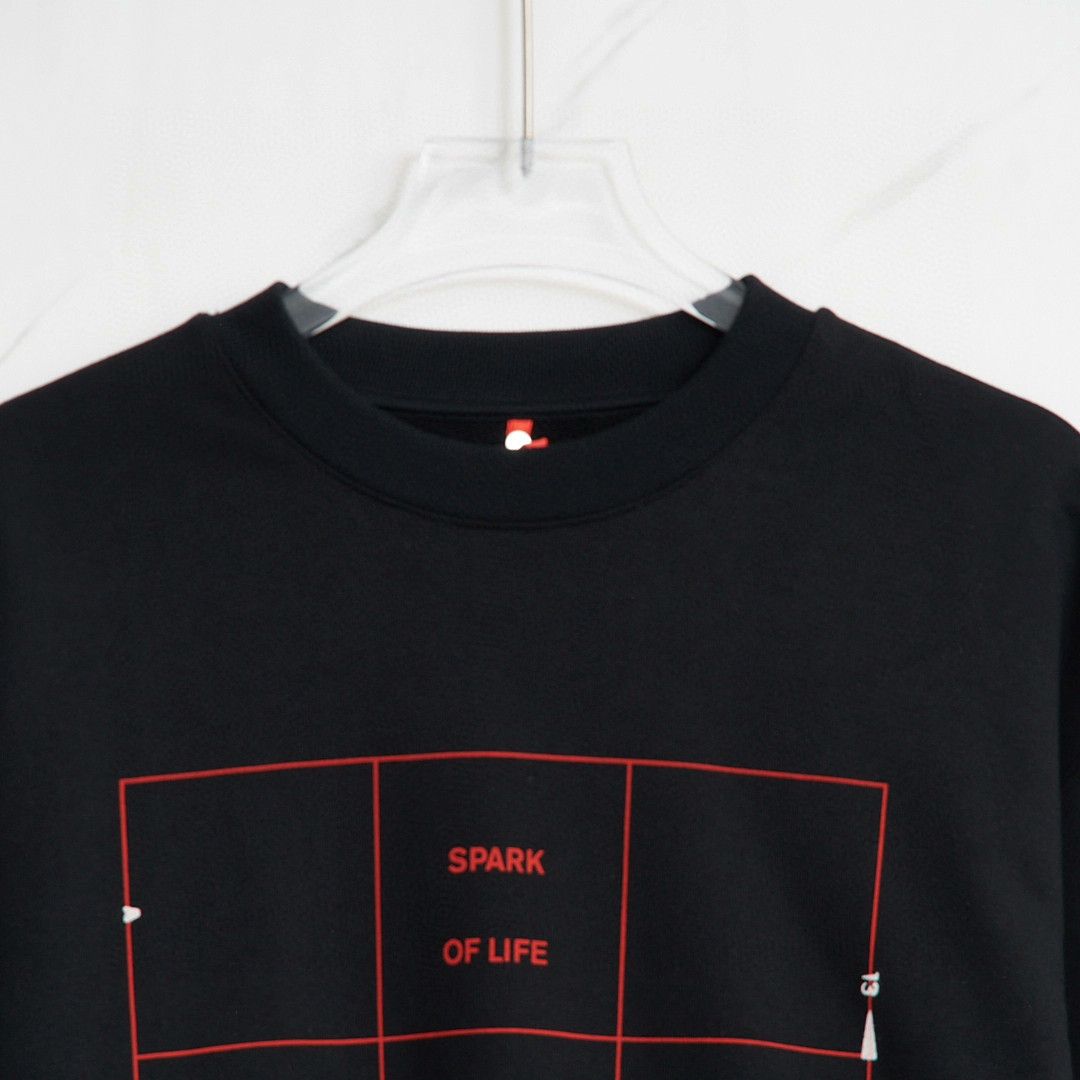OAMC OAMC Men's Creative Print Black Sweatshirt Size US M / EU 48-50 / 2 - 2 Thumbnail