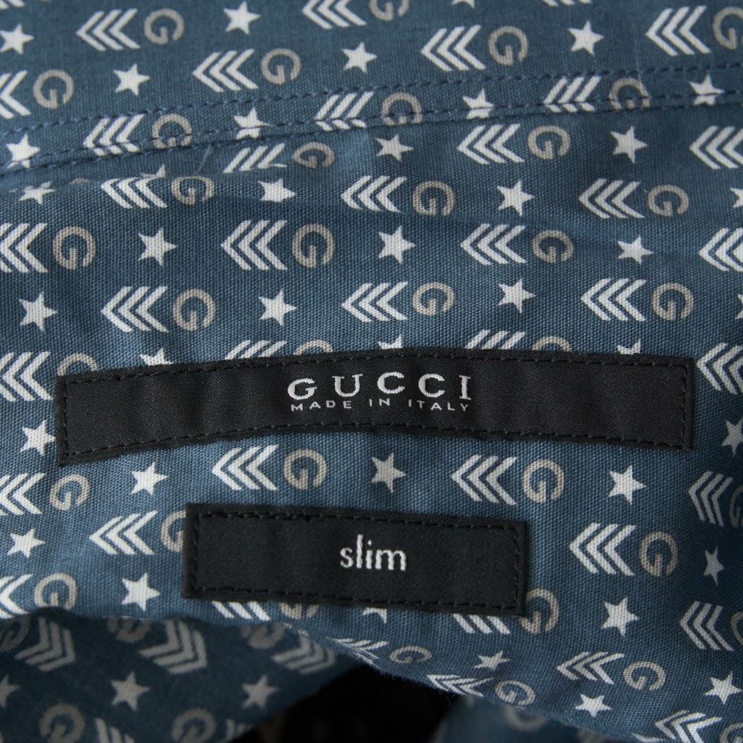 Gucci Gucci Men's Letter Arrow Print Shirt Size US M / EU 48-50 / 2 - 6 Thumbnail
