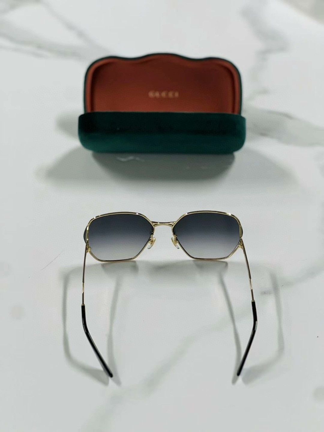 Gucci Gucci Women's Gradient Blue Sunglasses Size ONE SIZE - 4 Thumbnail