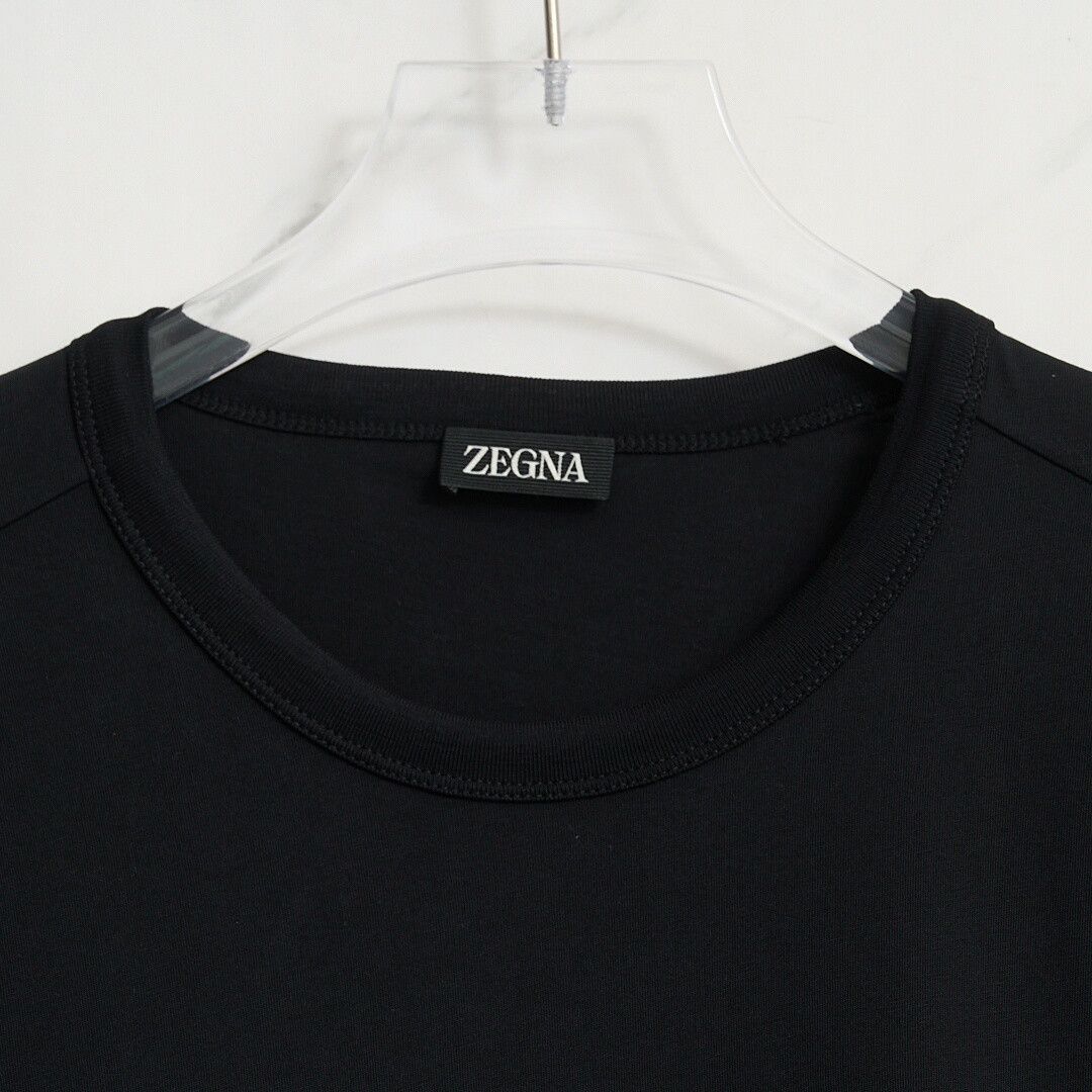 Ermenegildo Zegna ZEGNA Men's Logo Embroidered Crewneck T-shirt Size US L / EU 52-54 / 3 - 2 Thumbnail