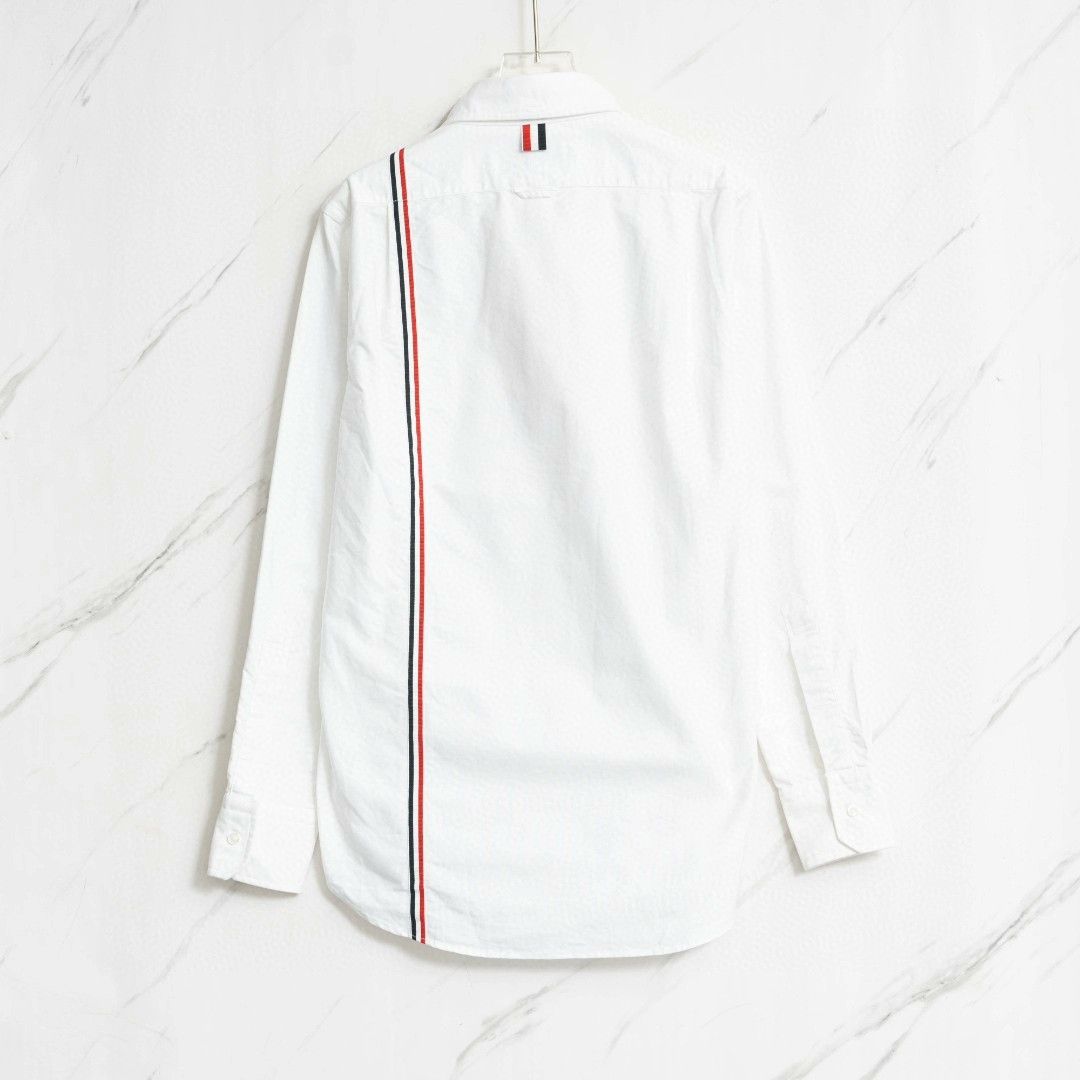 Thom Browne Thom Browne Men's Striped Collar Shirt Size US M / EU 48-50 / 2 - 5 Thumbnail