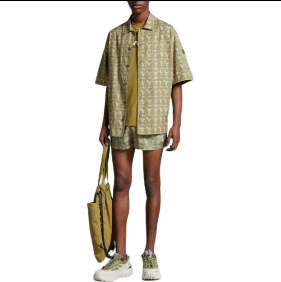 Moncler Moncler Men's All-over Print Collared Shirt Size US M / EU 48-50 / 2 - 8 Thumbnail