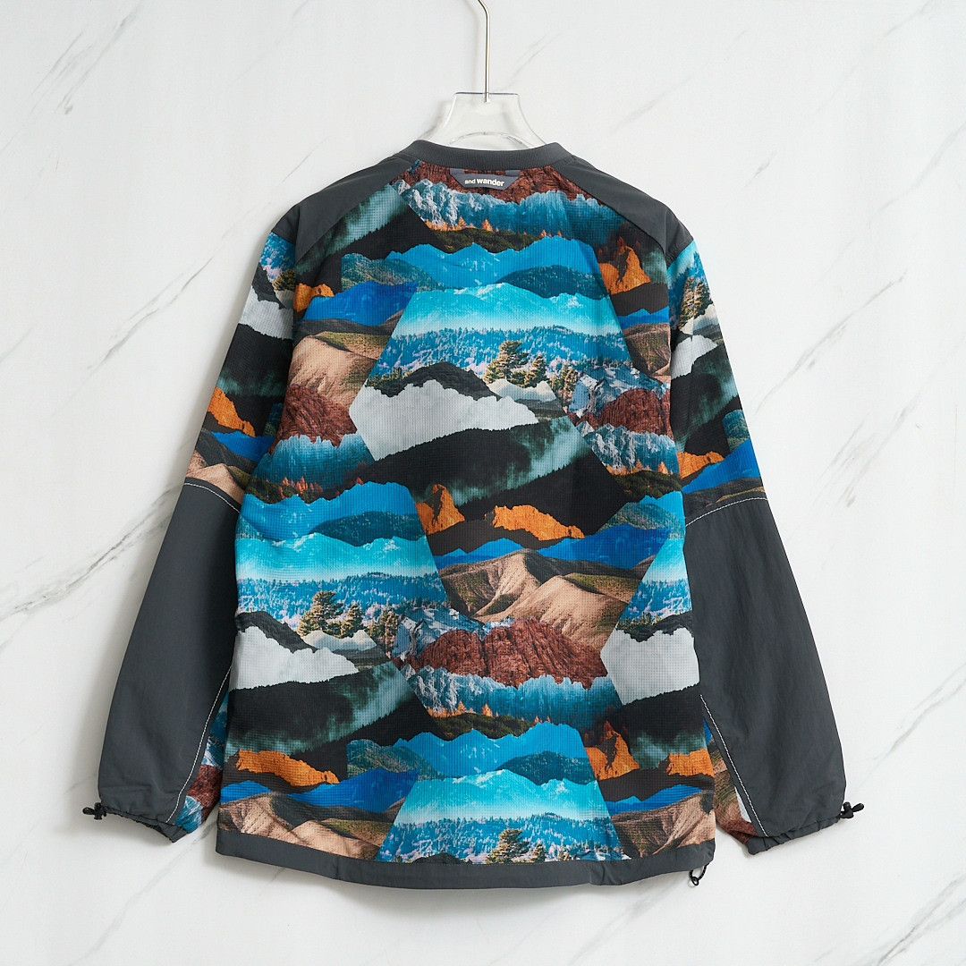 And Wander And Wander Men's Landscape Print Top Size US L / EU 52-54 / 3 - 4 Thumbnail