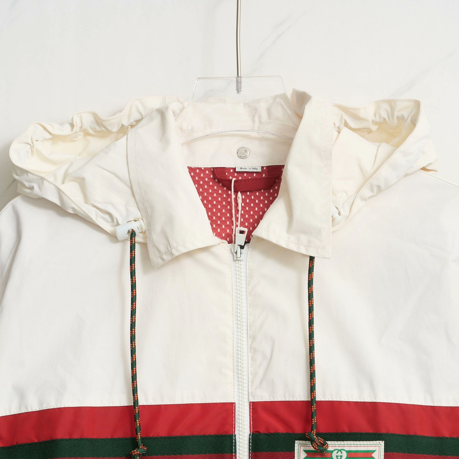 Gucci Gucci Men's Striped Colorblock Hooded Jacket Size US S / EU 44-46 / 1 - 2 Thumbnail