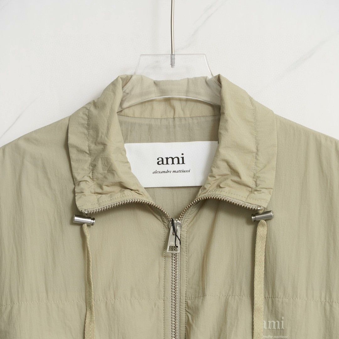 AMI Ami Paris Men's Stand Collar Jacket Size US M / EU 48-50 / 2 - 2 Thumbnail