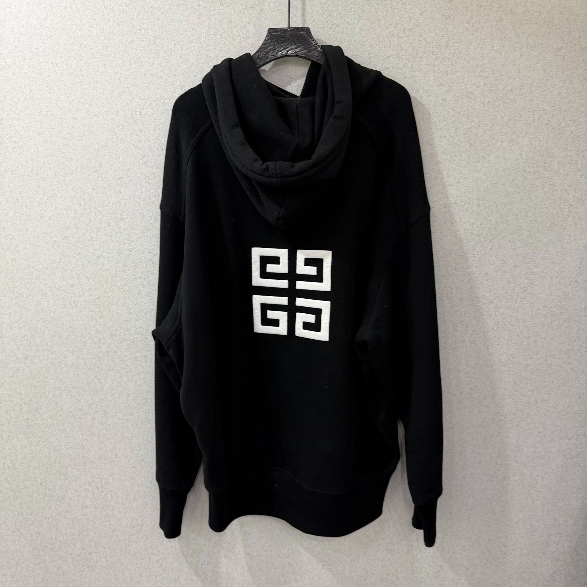 Givenchy Givenchy Retro Embroidered Black Hoodie XS Women Size XS / US 0-2 / IT 36-38 - 2 Thumbnail