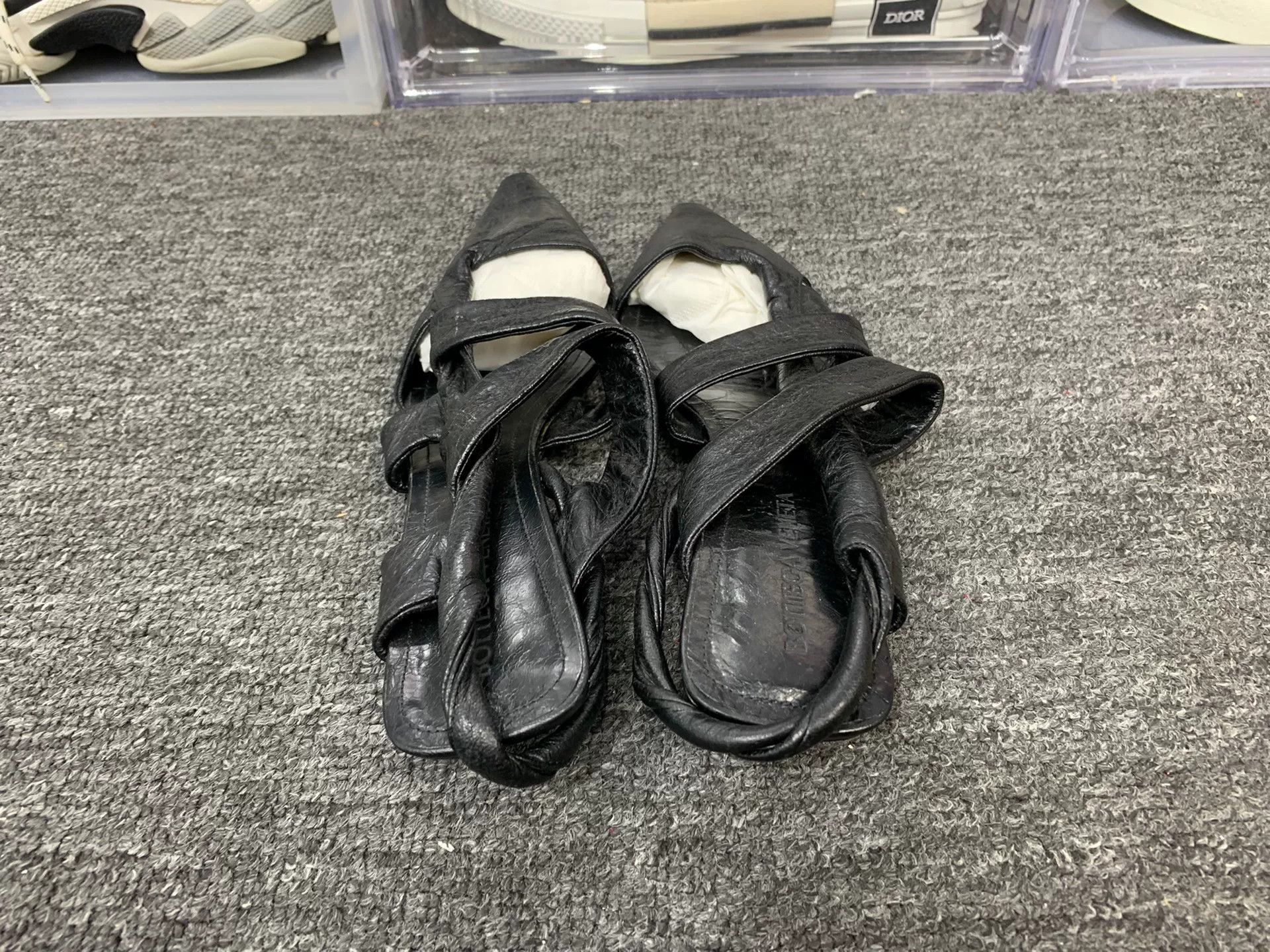 Bottega Veneta Bottega Veneta Black Sandals us_6 Women Size US 6 / IT 36 - 3 Thumbnail