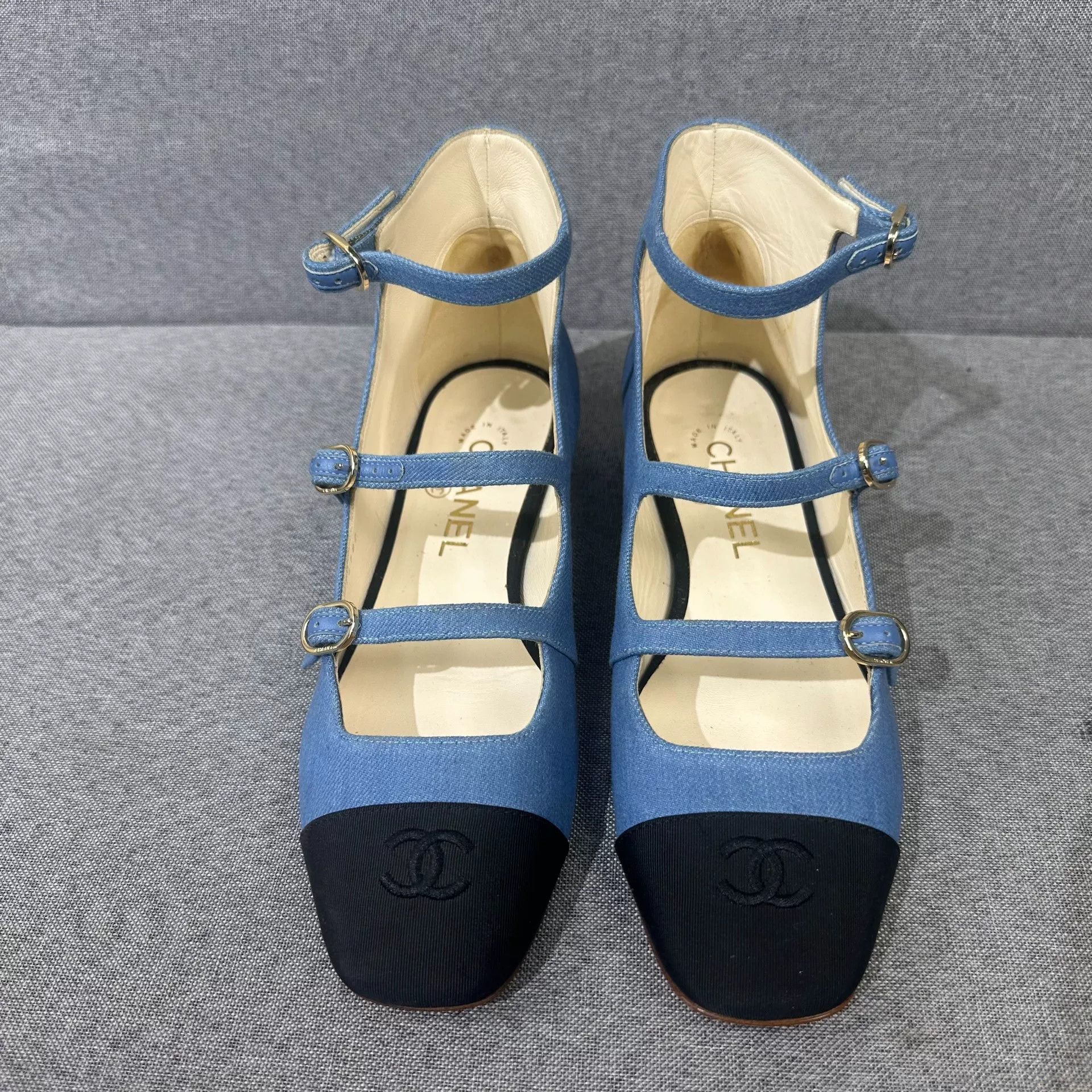 Chanel Chanel Denim Black Lowtop Sneakers us_7 Women Size US 7 / IT 37 - 4 Thumbnail