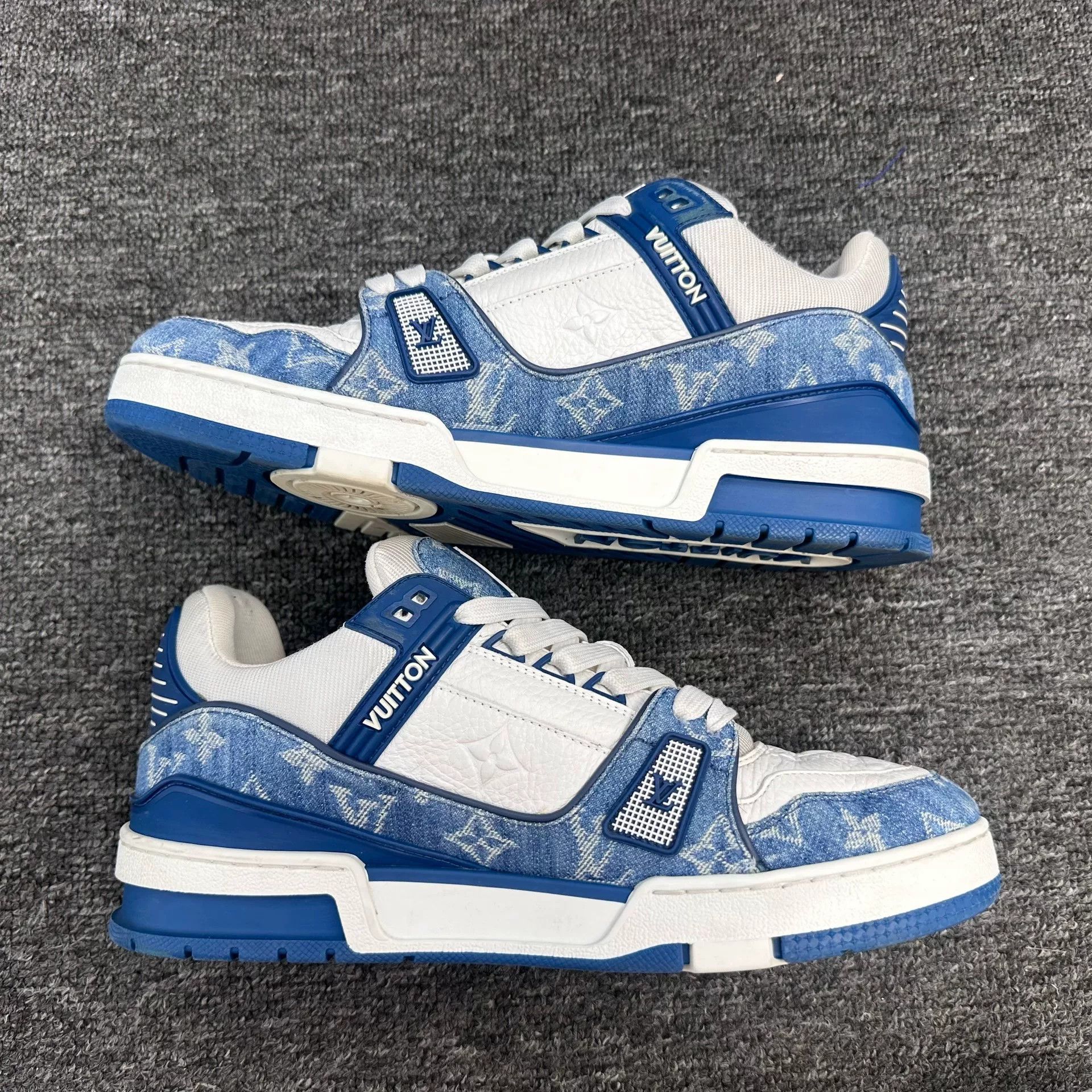 Louis Vuitton Louis Vuitton Training Denim Blue Lowtop Sneakers 8 Men Size US 8 / EU 41 - 3 Thumbnail