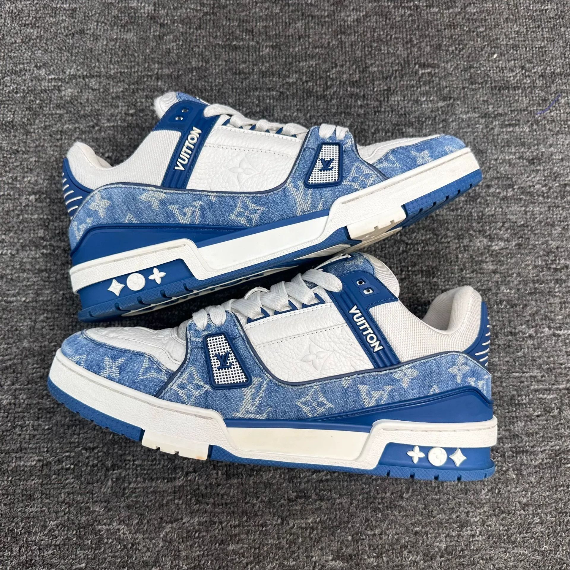 Louis Vuitton Louis Vuitton Training Denim Blue Lowtop Sneakers 8 Men Size US 8 / EU 41 - 2 Thumbnail