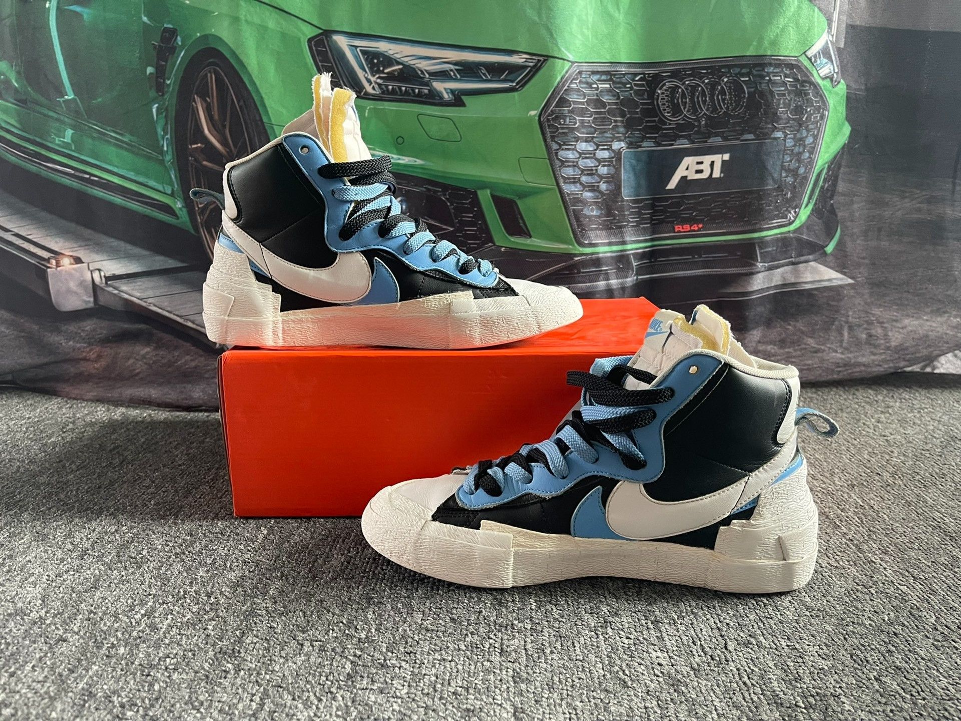 Sacai Sacai BLAZER Orange Hitop Sneakers 7 Men Size US 7 / EU 40 - 3 Thumbnail