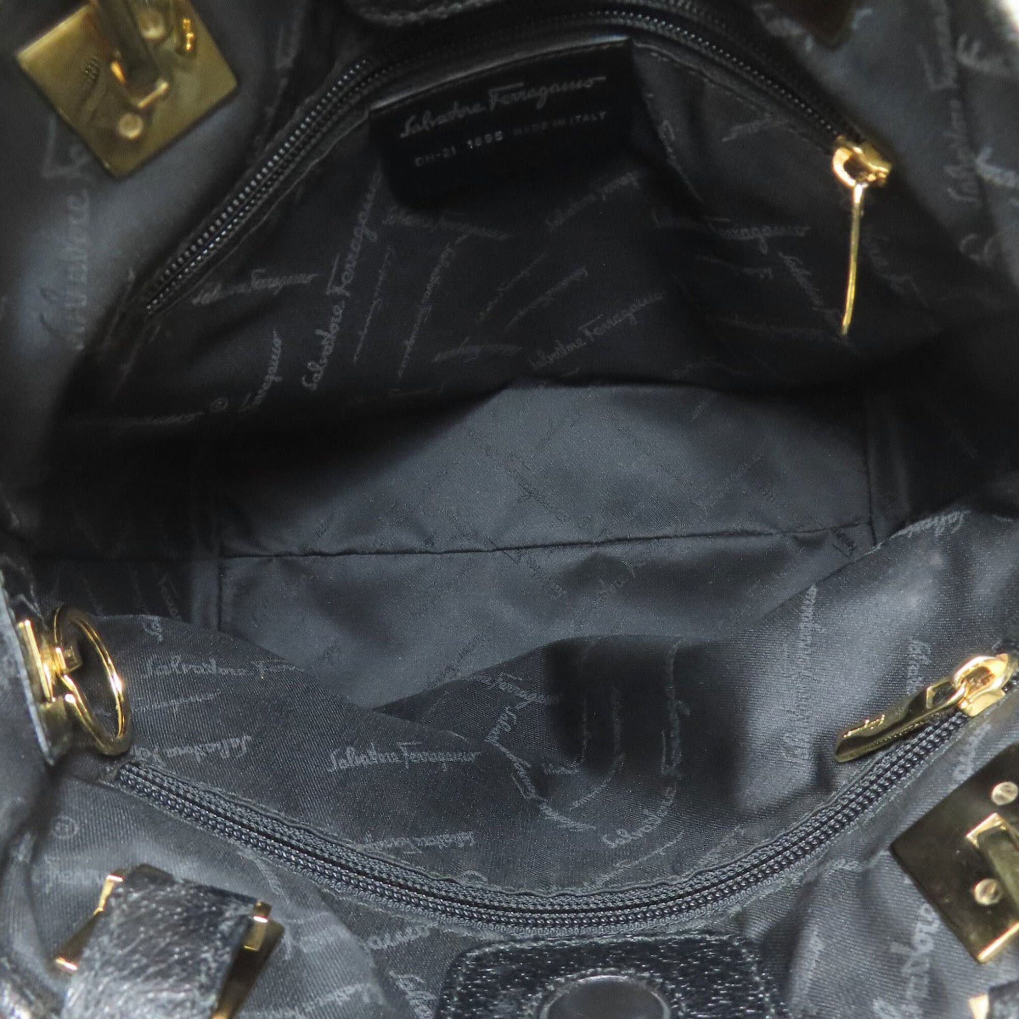 Salvatore Ferragamo Salvatore Ferragamo Logo Handbag, Nylon Canvas/Leather, Women's Size ONE SIZE - 5 Thumbnail