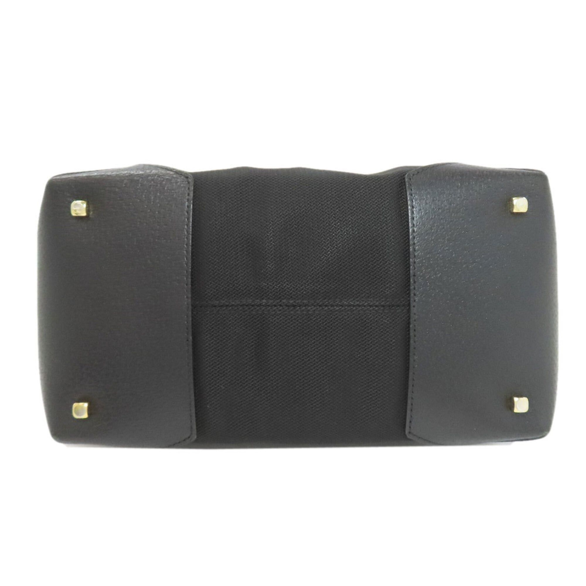 Salvatore Ferragamo Salvatore Ferragamo Logo Handbag, Nylon Canvas/Leather, Women's Size ONE SIZE - 4 Thumbnail