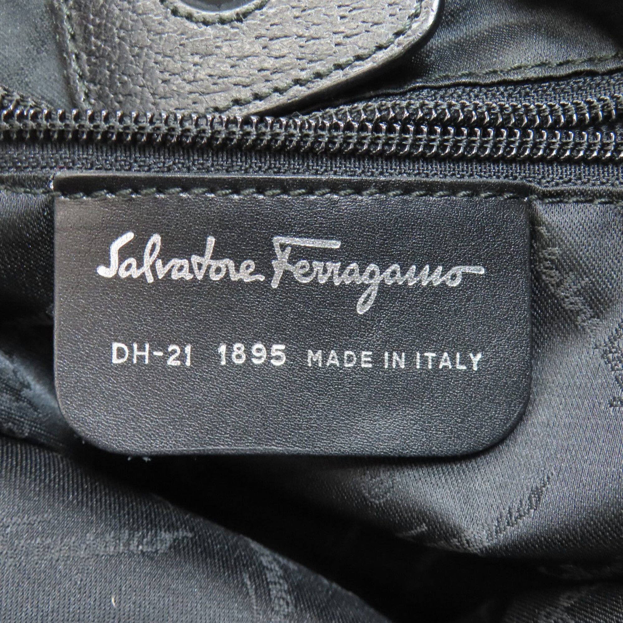 Salvatore Ferragamo Salvatore Ferragamo Logo Handbag, Nylon Canvas/Leather, Women's Size ONE SIZE - 6 Thumbnail