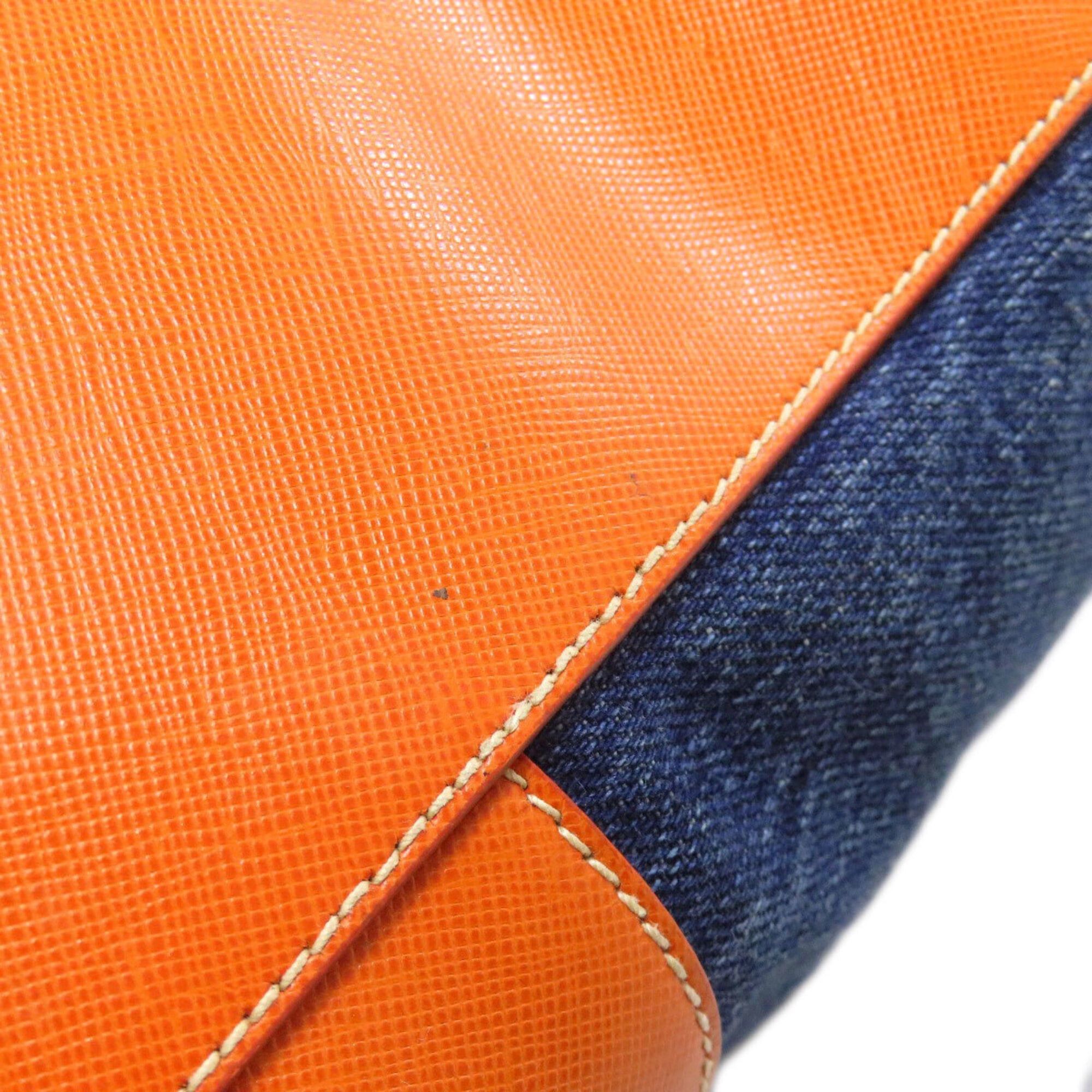 Prada Prada BN2254 2-Way Handbag, Canvas/Leather, Women's PRADA Size ONE SIZE - 18 Thumbnail
