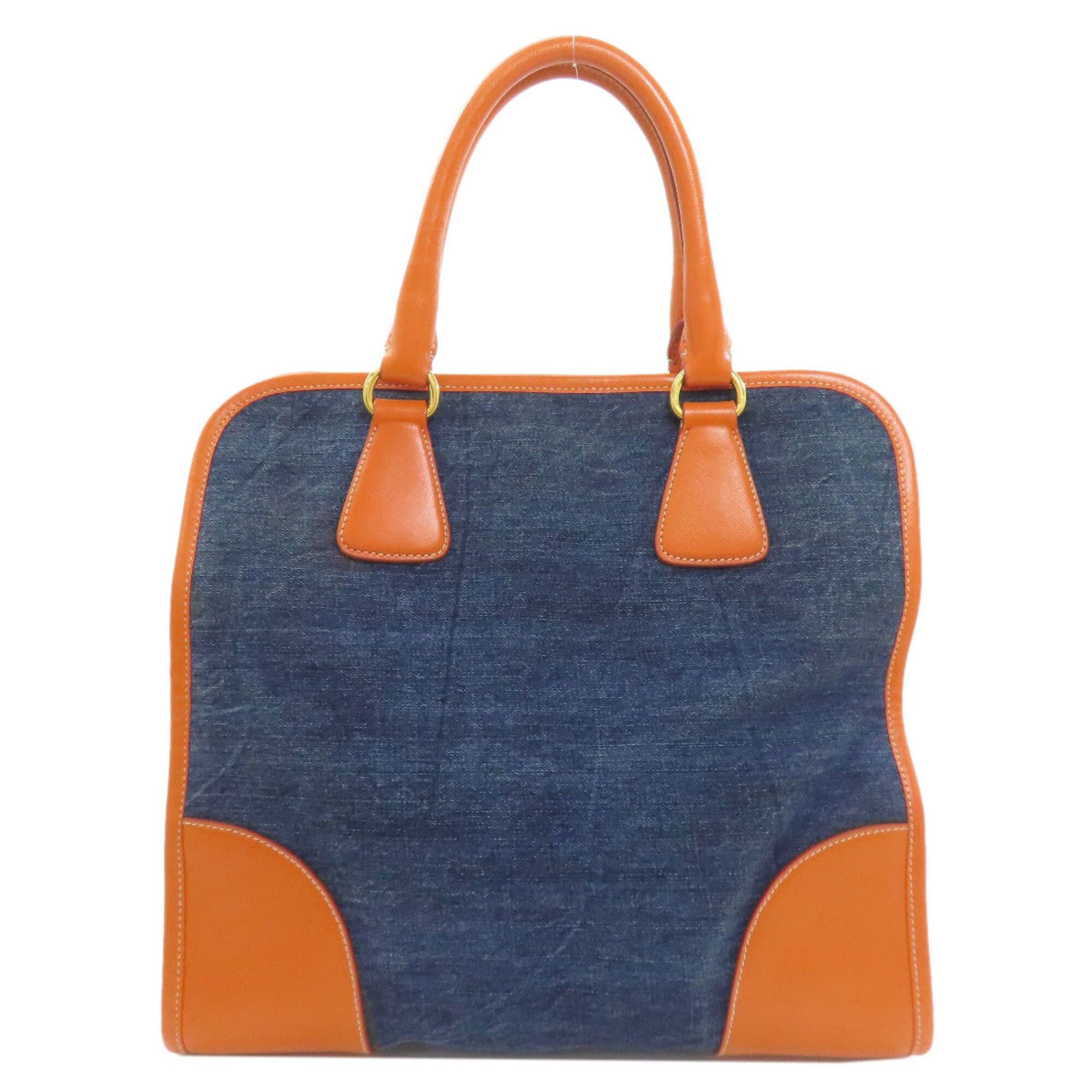 Prada Prada BN2254 2-Way Handbag, Canvas/Leather, Women's PRADA Size ONE SIZE - 2 Thumbnail