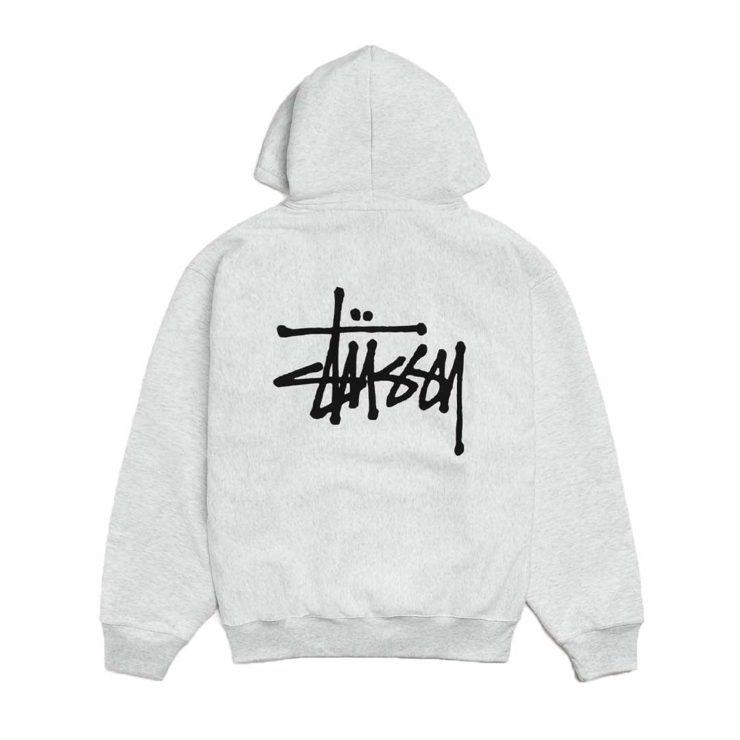 Stussy Basic Zip Up Hoodie Grey Size US XL / EU 56 / 4 - 2 Thumbnail