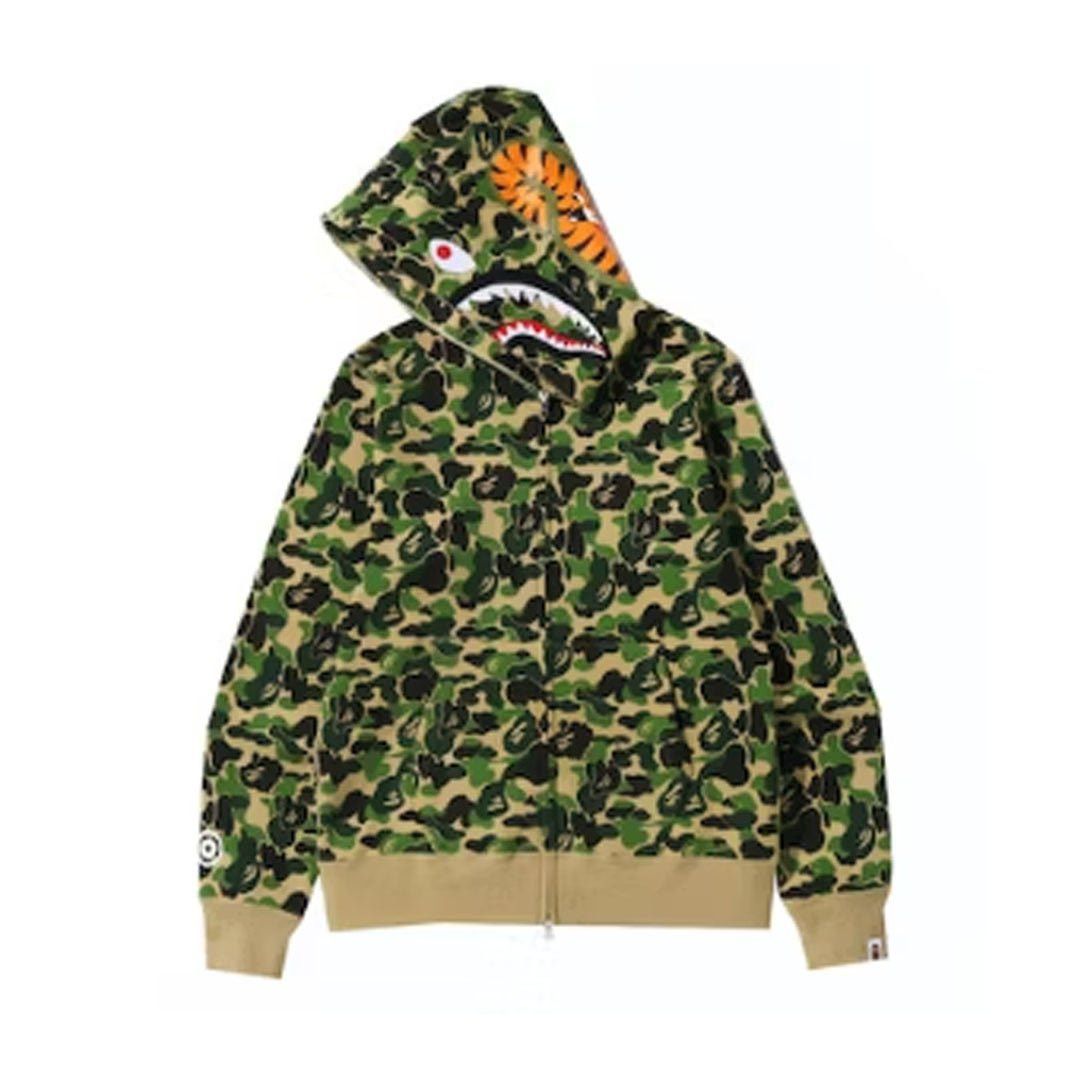 Bape ABC Camo Shark Full Zip Hoodie Green Size US L / EU 52-54 / 3 - 2 Thumbnail
