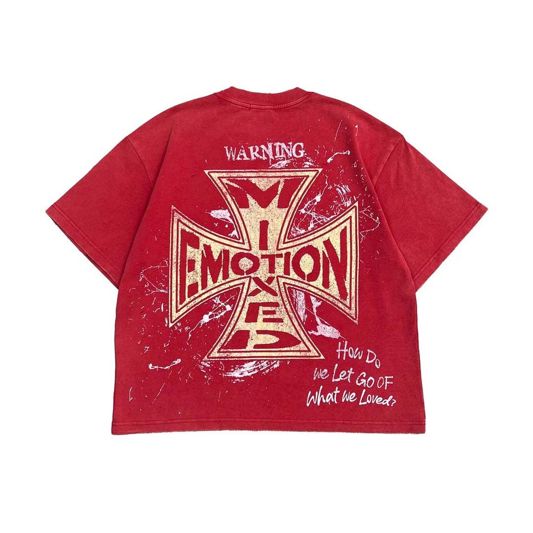 Other Mixed Emotions Red Crimson Tee Size US XL / EU 56 / 4 - 2 Thumbnail
