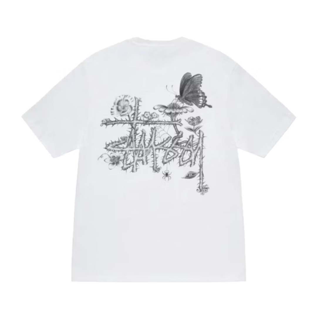 Stussy In Bloom White Tee Size US L / EU 52-54 / 3 - 2 Thumbnail